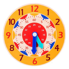 Load image into Gallery viewer, Montessori Wooden Clock Toy