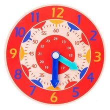 Load image into Gallery viewer, Montessori Wooden Clock Toy
