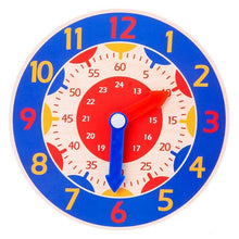 Load image into Gallery viewer, Montessori Wooden Clock Toy