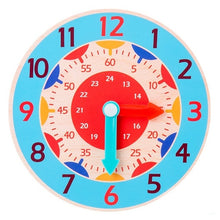 Load image into Gallery viewer, Montessori Wooden Clock Toy