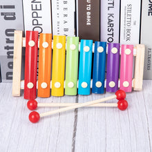 Load image into Gallery viewer, Colorful Wooden Blocks Baby Music Rattles