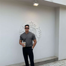 Load image into Gallery viewer, V neck men t shirt Slim Fit M-3XL