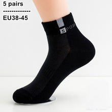 Load image into Gallery viewer, 5 Pairs /Pack Men Cotton Socks Breathable