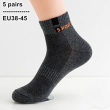 Load image into Gallery viewer, 5 Pairs /Pack Men Cotton Socks Breathable