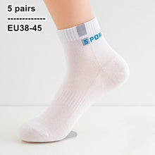 Load image into Gallery viewer, 5 Pairs /Pack Men Cotton Socks Breathable