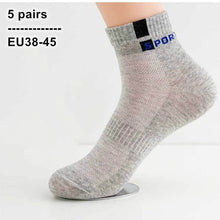 Load image into Gallery viewer, 5 Pairs /Pack Men Cotton Socks Breathable