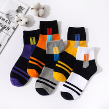 Load image into Gallery viewer, 5 Pairs /Pack Men Cotton Socks Breathable