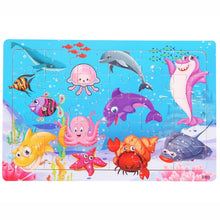 Load image into Gallery viewer, 30 Piece Wooden Toy Jigsaw Puzzle Wood Cartoon Animals