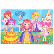 Load image into Gallery viewer, 30 Piece Wooden Toy Jigsaw Puzzle Wood Cartoon Animals