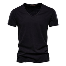 Load image into Gallery viewer, 100% Cotton Men's T-shirt V-neck