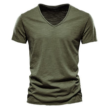 Load image into Gallery viewer, 100% Cotton Men's T-shirt V-neck