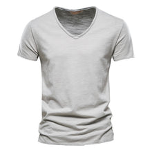 Load image into Gallery viewer, 100% Cotton Men's T-shirt V-neck