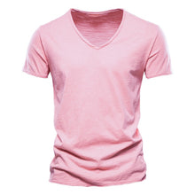 Load image into Gallery viewer, 100% Cotton Men's T-shirt V-neck