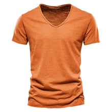 Load image into Gallery viewer, 100% Cotton Men's T-shirt V-neck