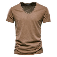 Load image into Gallery viewer, 100% Cotton Men's T-shirt V-neck