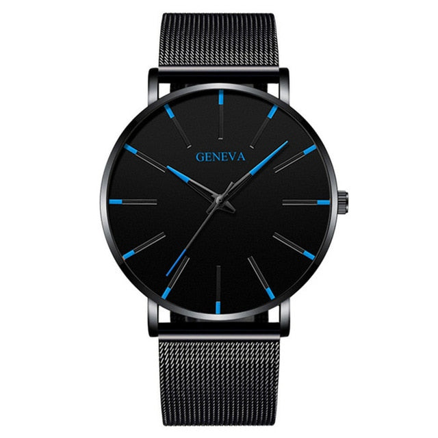 Minimalist Men's Fashion Ultra Thin Quartz Watch