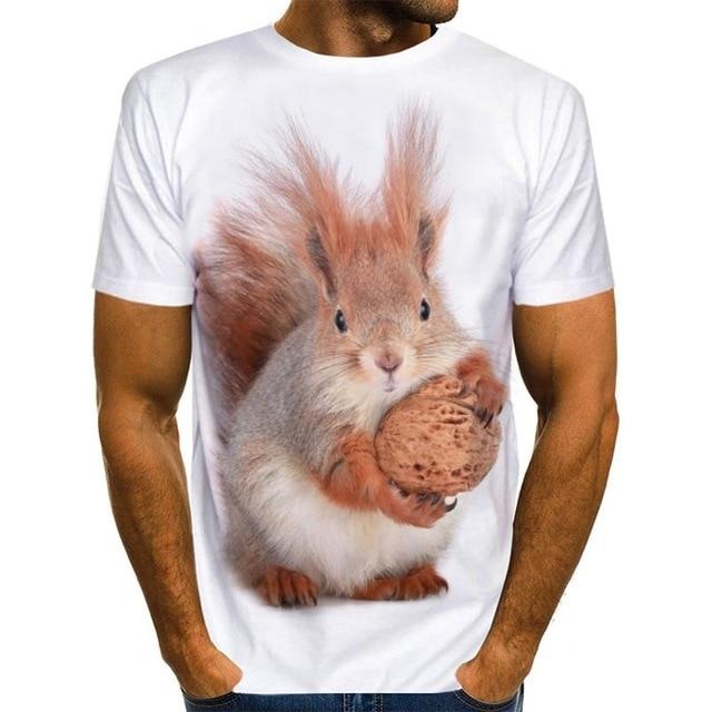 Men's Squirrel T Shirt 3D Print