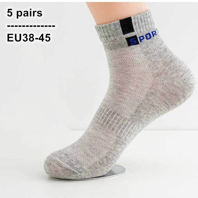 5 Pairs /Pack Men Cotton Socks Breathable